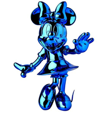 Minnie Welcome Chromed Blue by Leblon Delienne - Limited Edition Sculpture sized 22x24 inches. Available from Whitewall Galleries